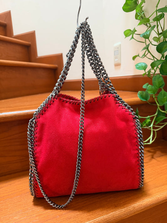 Stella McCartney Red Falabella Mini Tote Bag