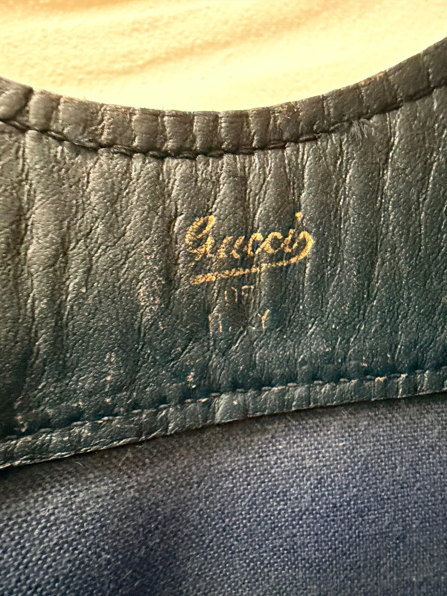 Vintage Gucci GG Supreme Sherry Line Tote Bag - Navy Monogram