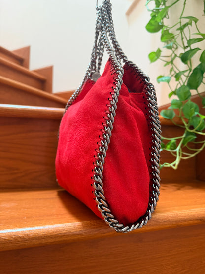 Stella McCartney Red Falabella Mini Tote Bag