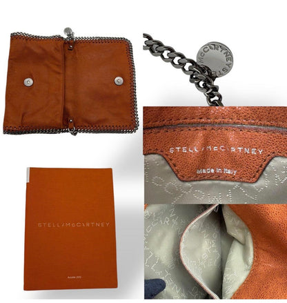 Stella McCartney Falabella Chain Crossbody Bag Rust Orange with Dust Bag & Card