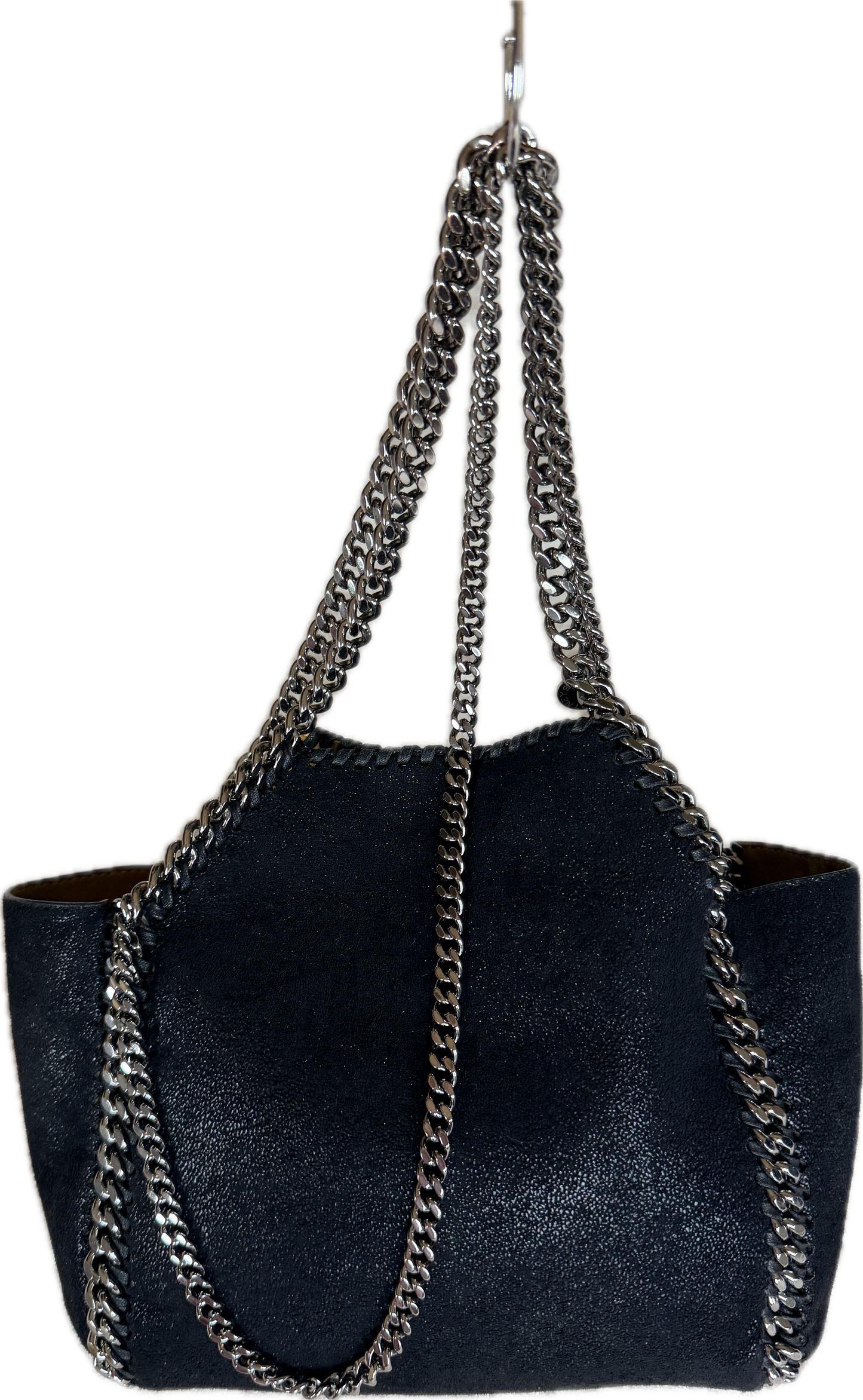 Stella McCartney Falabella Reversible Tote Bag Black & Mustard with Pouch
