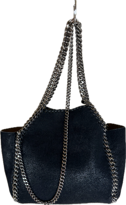 Stella McCartney Falabella Reversible Tote Bag Black & Mustard with Pouch