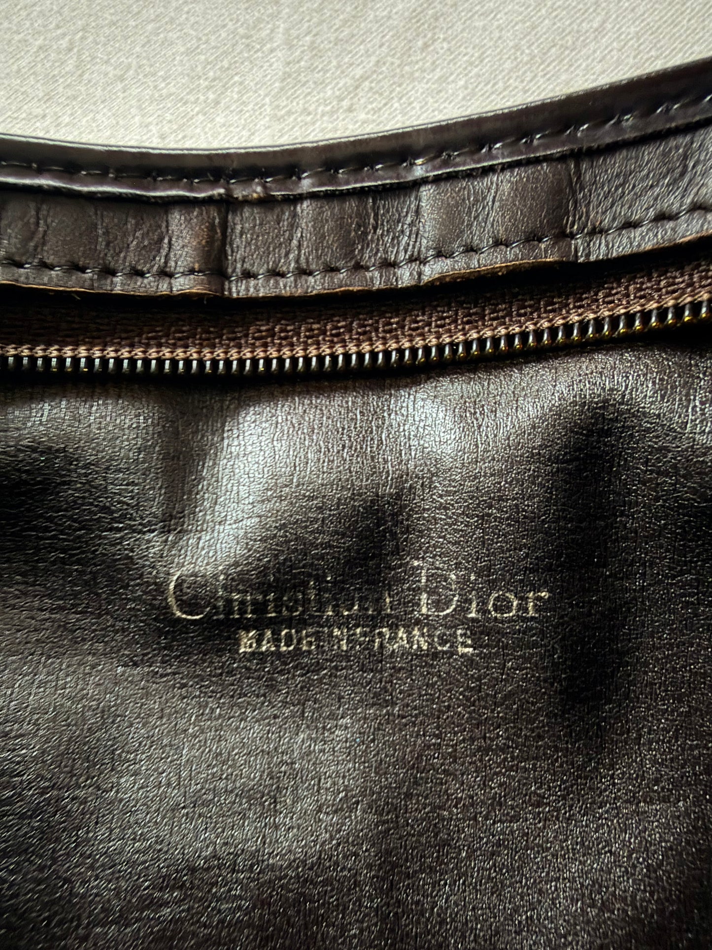 Vintage Christian Dior Oblique Canvas Shoulder Bag - Brown Monogram