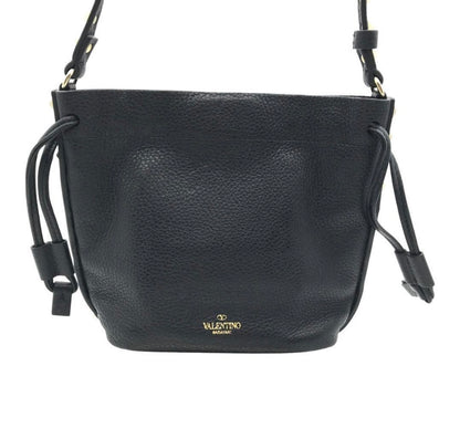 Valentino Garavani Rockstud Alcove Small Bucket Bag - Black Grained Leather