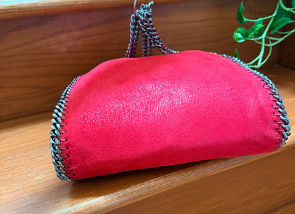 Stella McCartney Red Falabella Mini Tote Bag