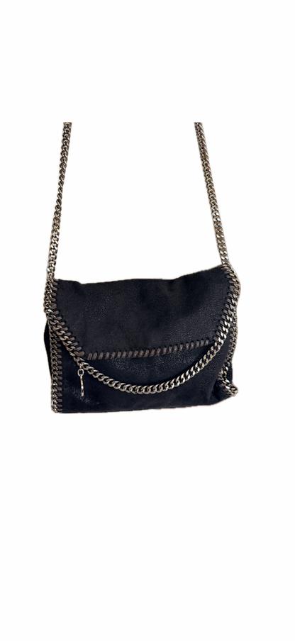 Stella McCartney Falabella Fold-Over Tote Bag - Black / Dark Grey
