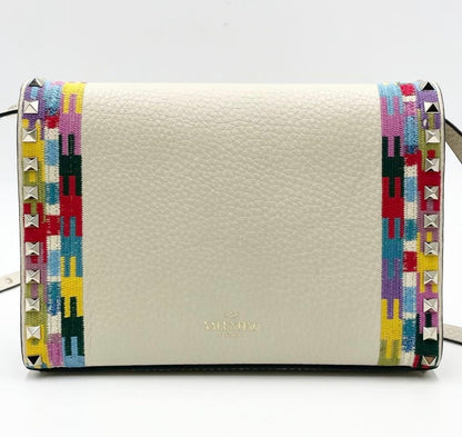 Valentino Garavani Rockstud Medium „Ethnic/Native Camo” Frame Flap Bag