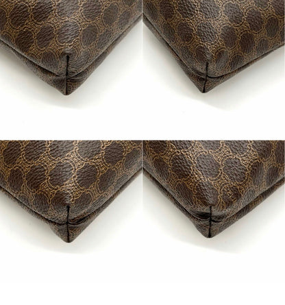 Celine Vintage Macadam Canvas Drawstring Pouch / Bucket Bag