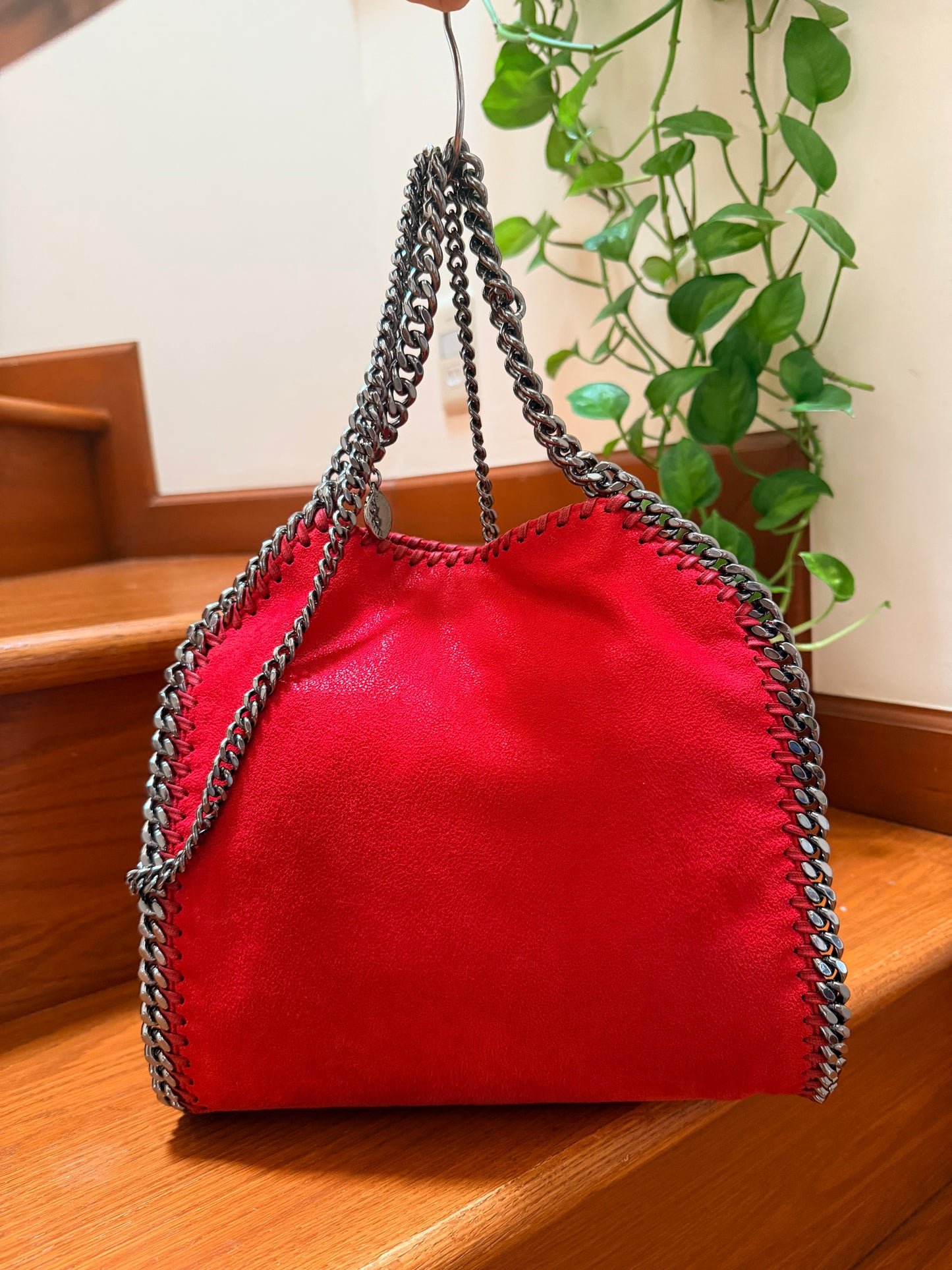 Stella McCartney Red Falabella Mini Tote Bag