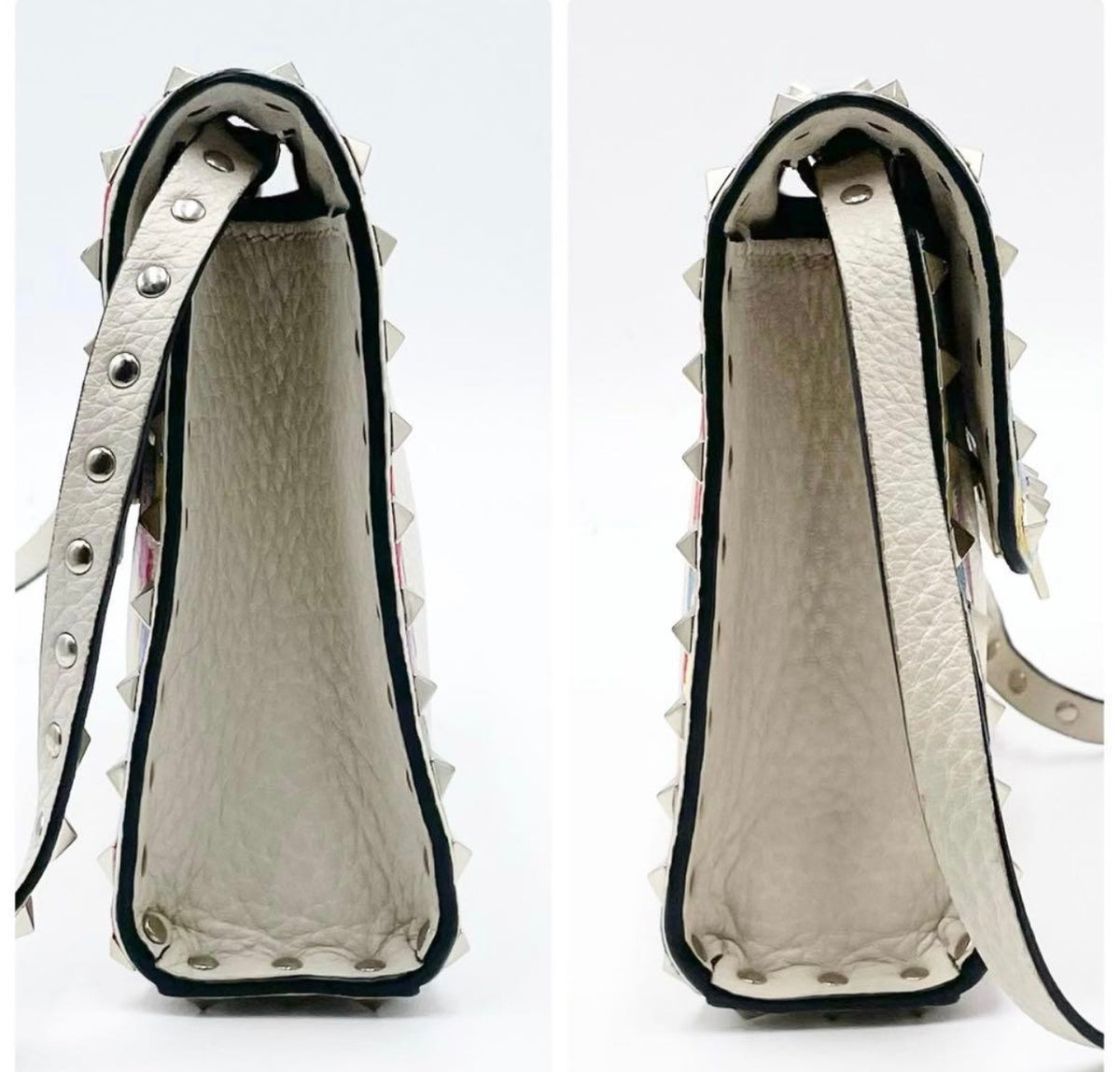 Valentino Garavani Rockstud Medium „Ethnic/Native Camo” Frame Flap Bag