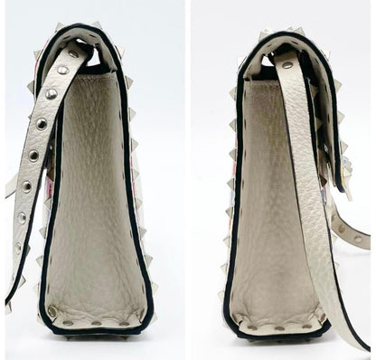 Valentino Garavani Rockstud Medium „Ethnic/Native Camo” Frame Flap Bag