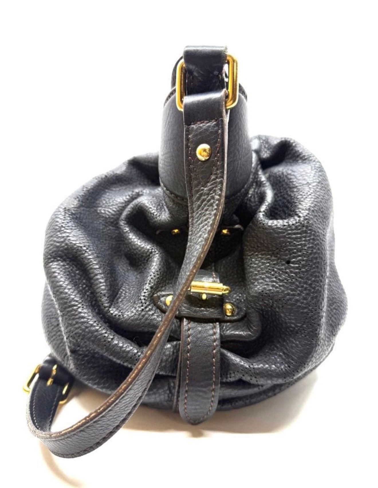 Louis Vuitton Mahina XS Perforated Leather Hobo Bag – Black (Noir)