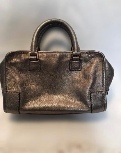 Loewe Amazona 28 Metallic Bronze Leather Handbag