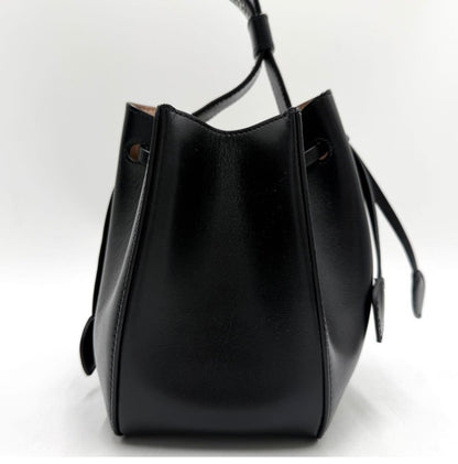 Authentic ALAÏA Black Leather Rose Marie Studded Bucket Bag Excellent Condition