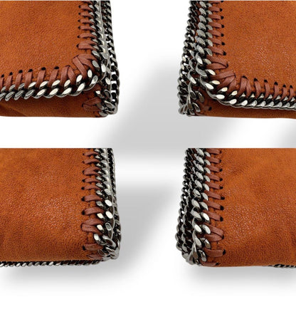 Stella McCartney Falabella Chain Crossbody Bag Rust Orange with Dust Bag & Card
