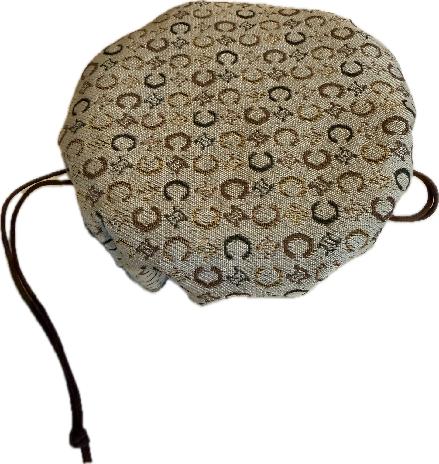 Vintage Celine C-Macadam Sulky Mini Kinchaku Drawstring Pouch - Green