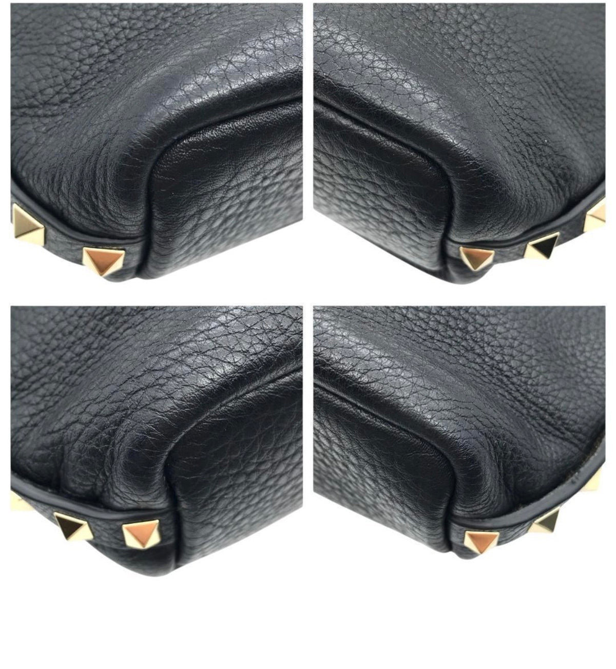 Valentino Garavani Rockstud Alcove Small Bucket Bag - Black Grained Leather