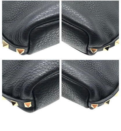 Valentino Garavani Rockstud Alcove Small Bucket Bag - Black Grained Leather