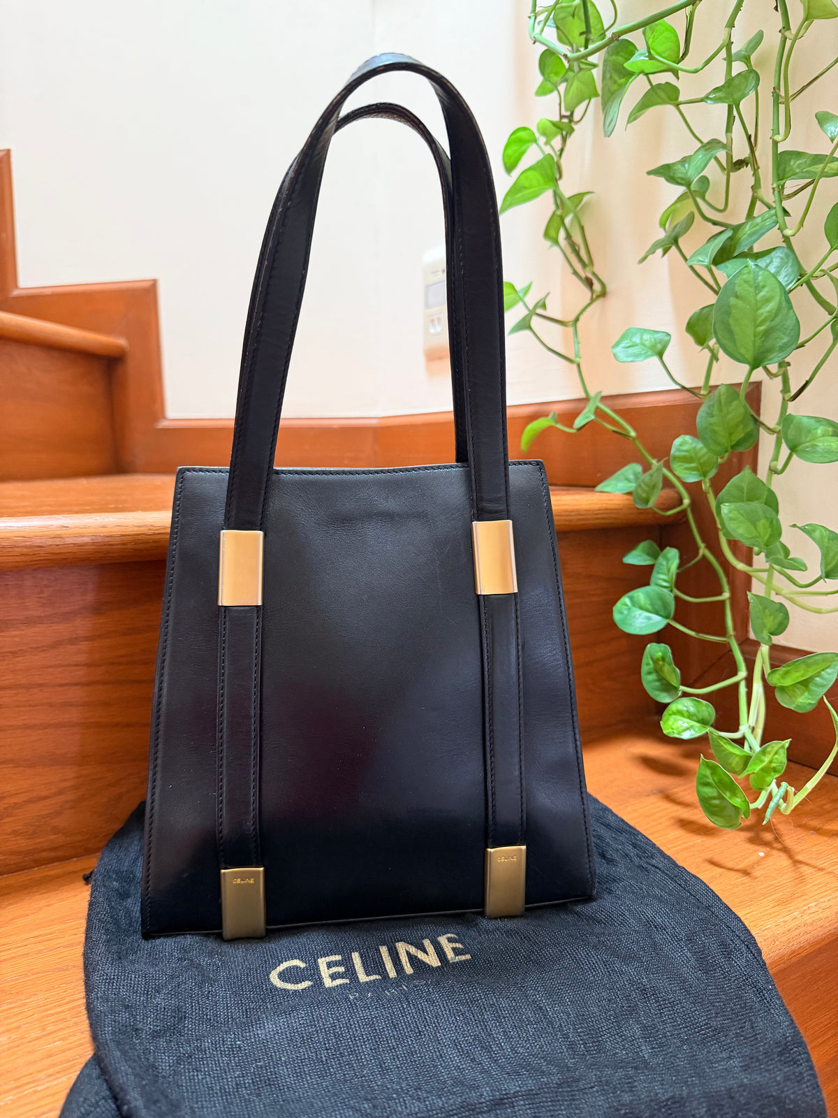 Clasic Atemporal: Céline Vintage Leather Bag