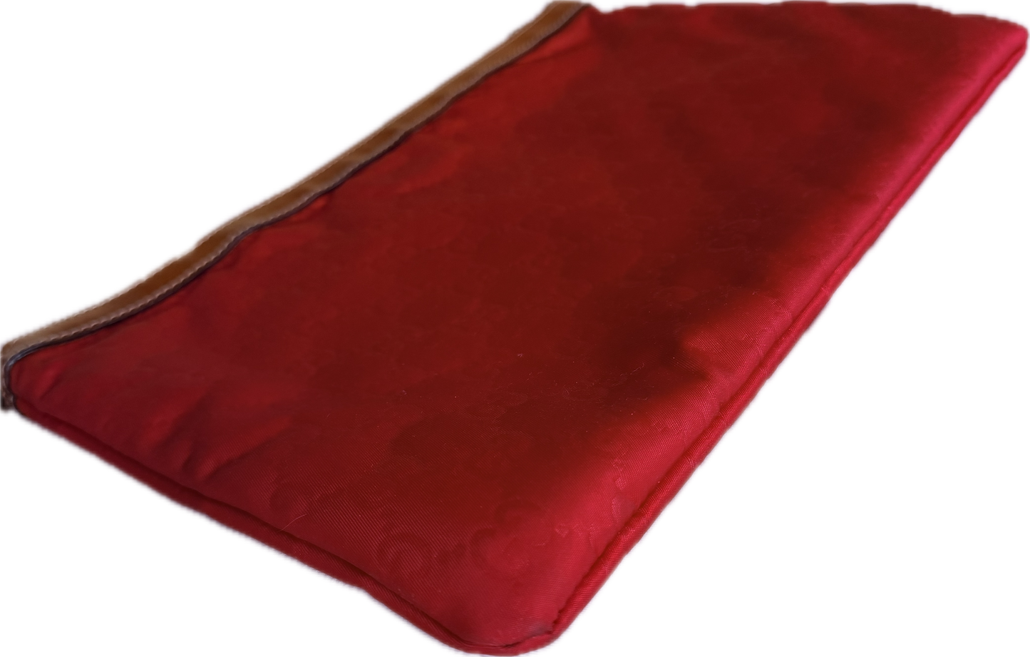 Authentic Vintage GUCCI GG Nylon Monogram Zip Clutch Pouch
