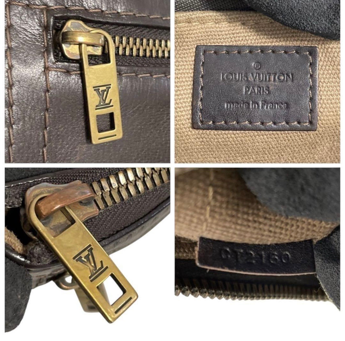 Vintage Louis Vuitton Utah Pochette Shawnee Crossbody Bag - Café Brown