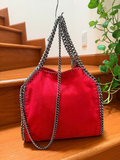 Stella McCartney Red Falabella Mini Tote Bag