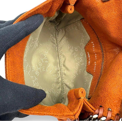 Stella McCartney Falabella Chain Crossbody Bag Rust Orange with Dust Bag & Card