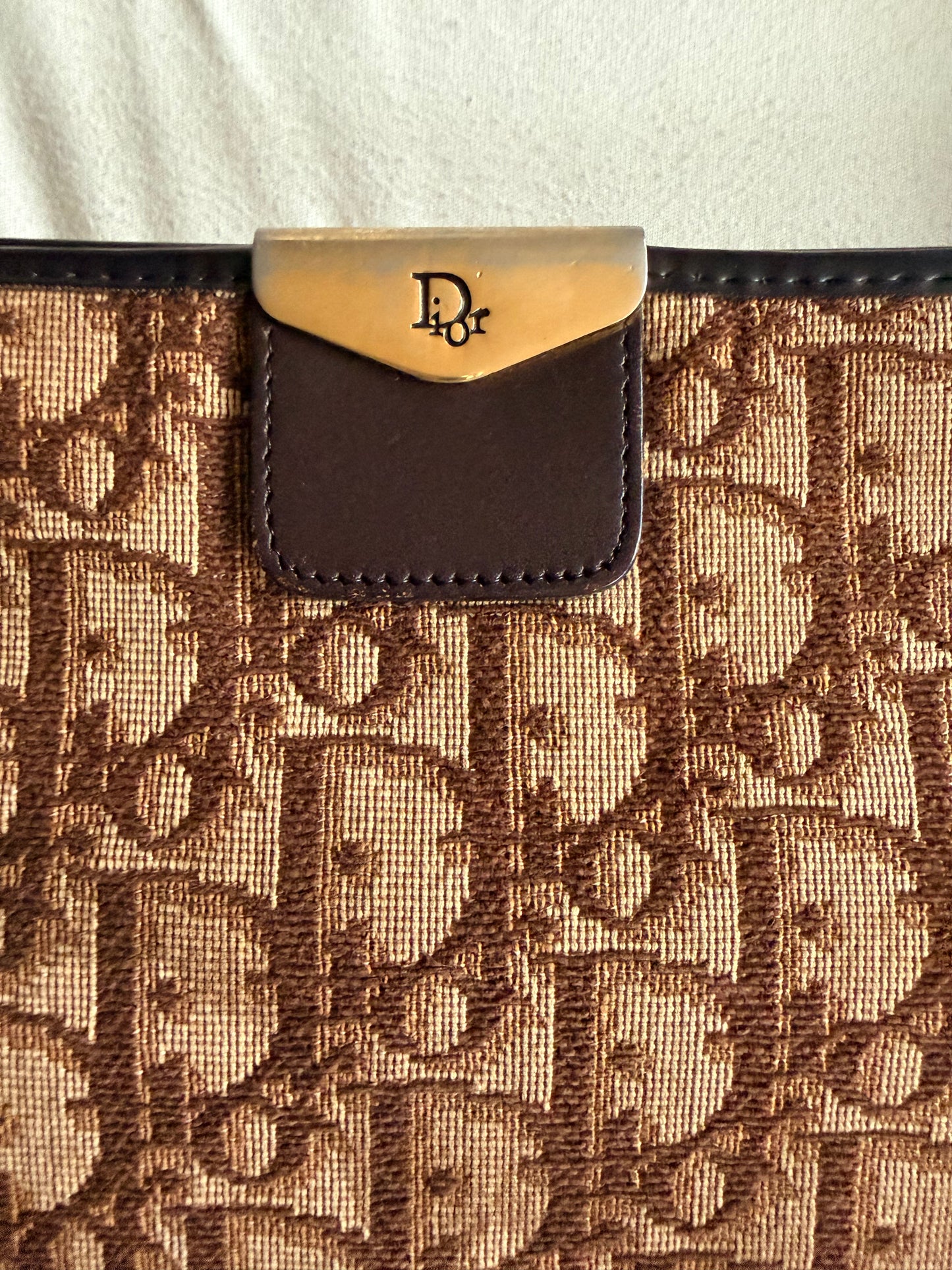 Vintage Christian Dior Oblique Canvas Shoulder Bag - Brown Monogram