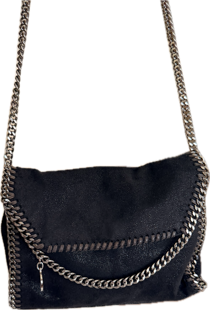 Stella McCartney Falabella Fold-Over Tote Bag - Black / Dark Grey