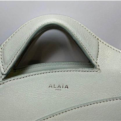 Brand New ALAÏA Mint Blue Leather Khaima Small Shoulder Bag