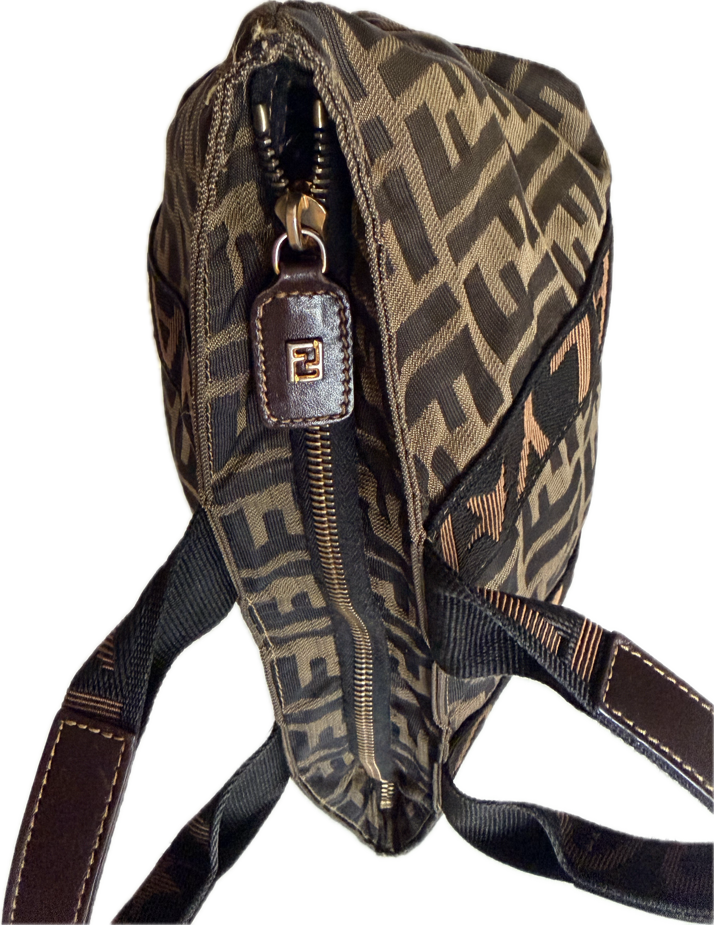 Vintage Fendi Mini Zucca Canvas Tote Bag - Roma 1925 Edition
