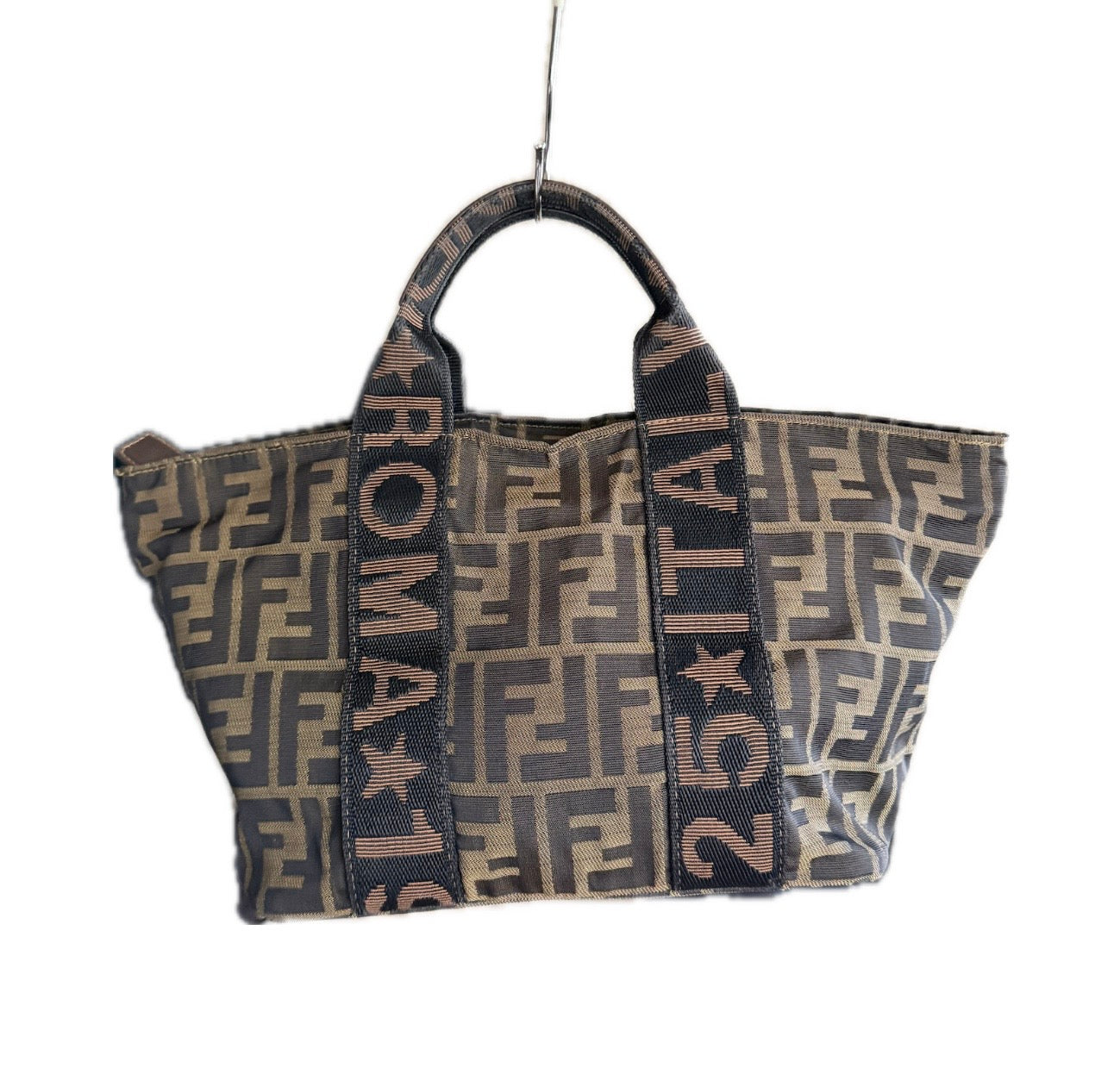 Vintage Fendi Mini Zucca Canvas Tote Bag - Roma 1925 Edition