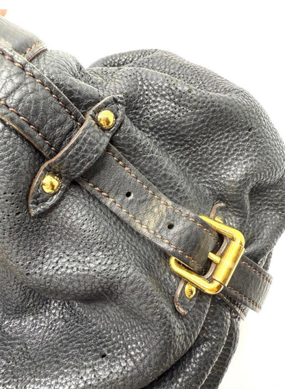 Louis Vuitton Mahina XS Perforated Leather Hobo Bag – Black (Noir)