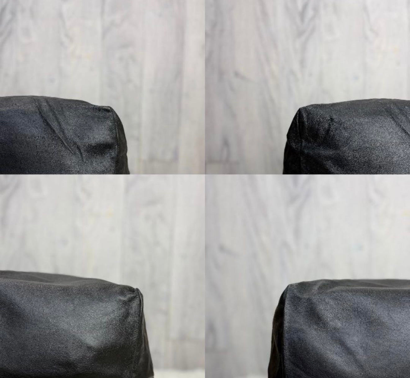 Saint Laurent Teddy Perforated Nappa Leather Shopping Tote Bag Black with Pouches