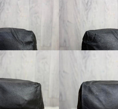 Saint Laurent Teddy Perforated Nappa Leather Shopping Tote Bag Black with Pouches