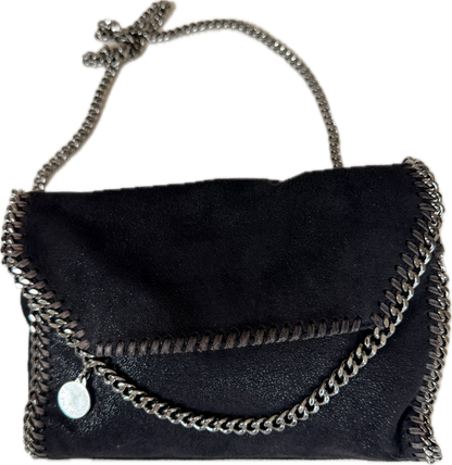 Stella McCartney Falabella Fold-Over Tote Bag - Black / Dark Grey