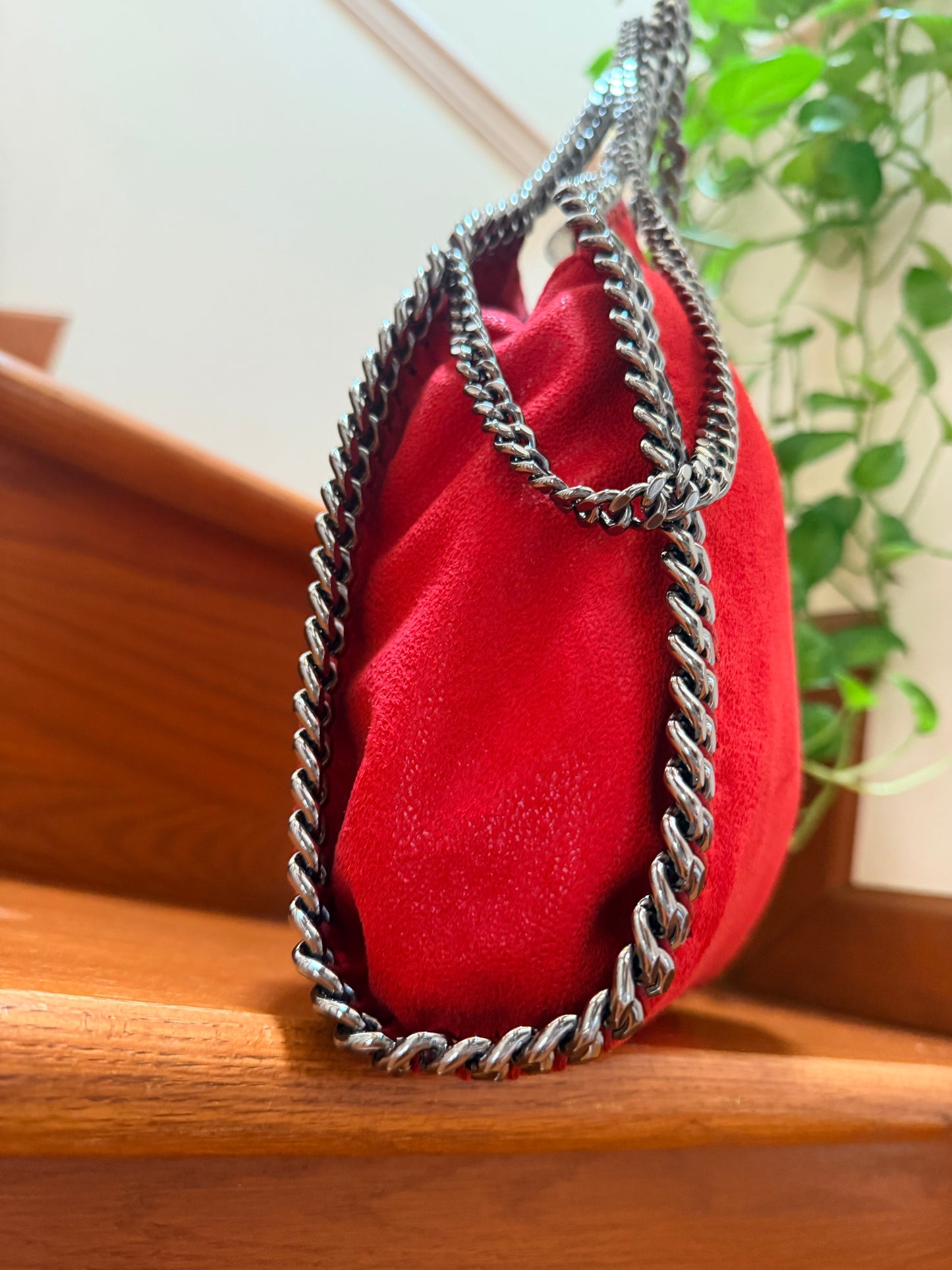 Stella McCartney Red Falabella Mini Tote Bag