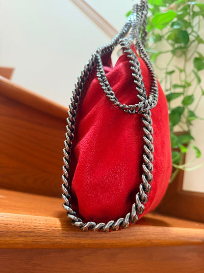 Stella McCartney Red Falabella Mini Tote Bag