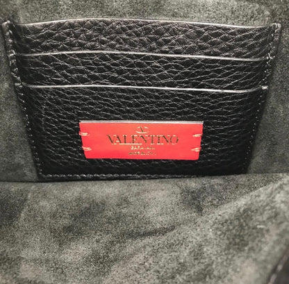 Valentino Garavani Rockstud Alcove Small Bucket Bag - Black Grained Leather