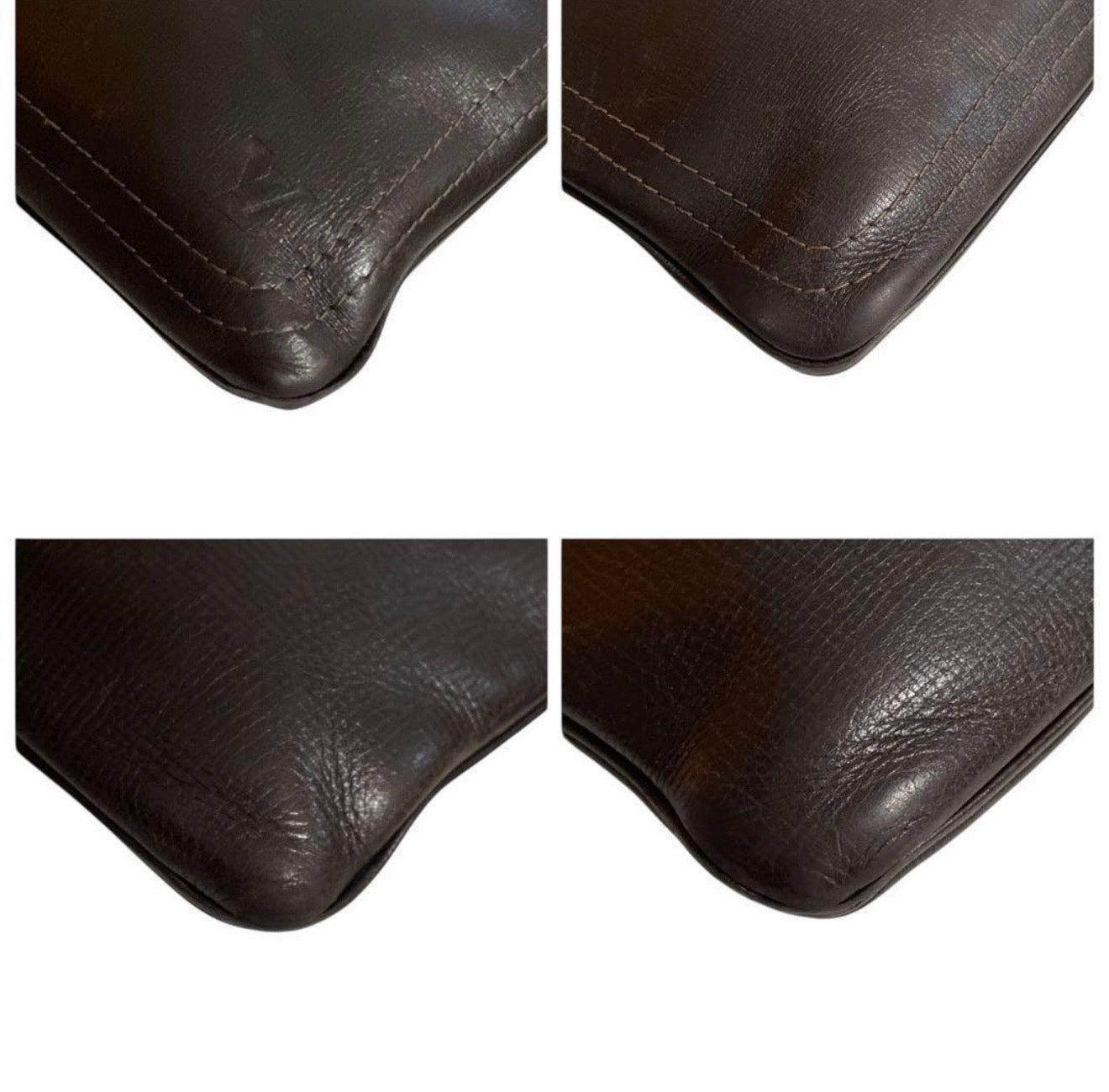 Vintage Louis Vuitton Utah Pochette Shawnee Crossbody Bag - Café Brown