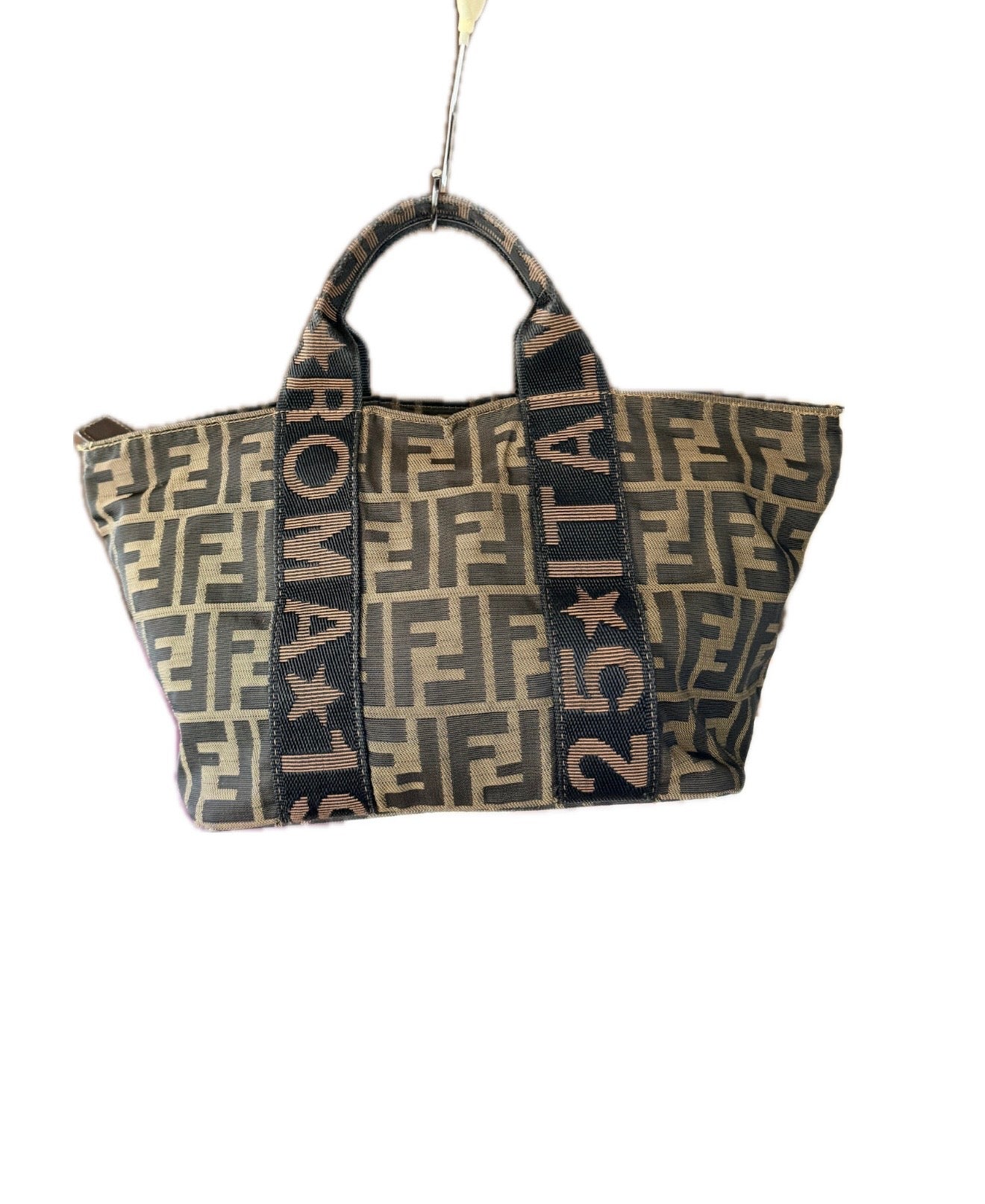 Vintage Fendi Mini Zucca Canvas Tote Bag - Roma 1925 Edition