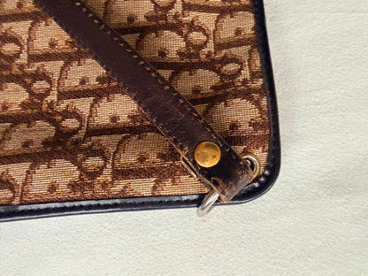 Vintage Christian Dior Oblique Canvas Shoulder Bag - Brown Monogram