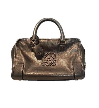 Loewe Amazona 28 Metallic Bronze Leather Handbag