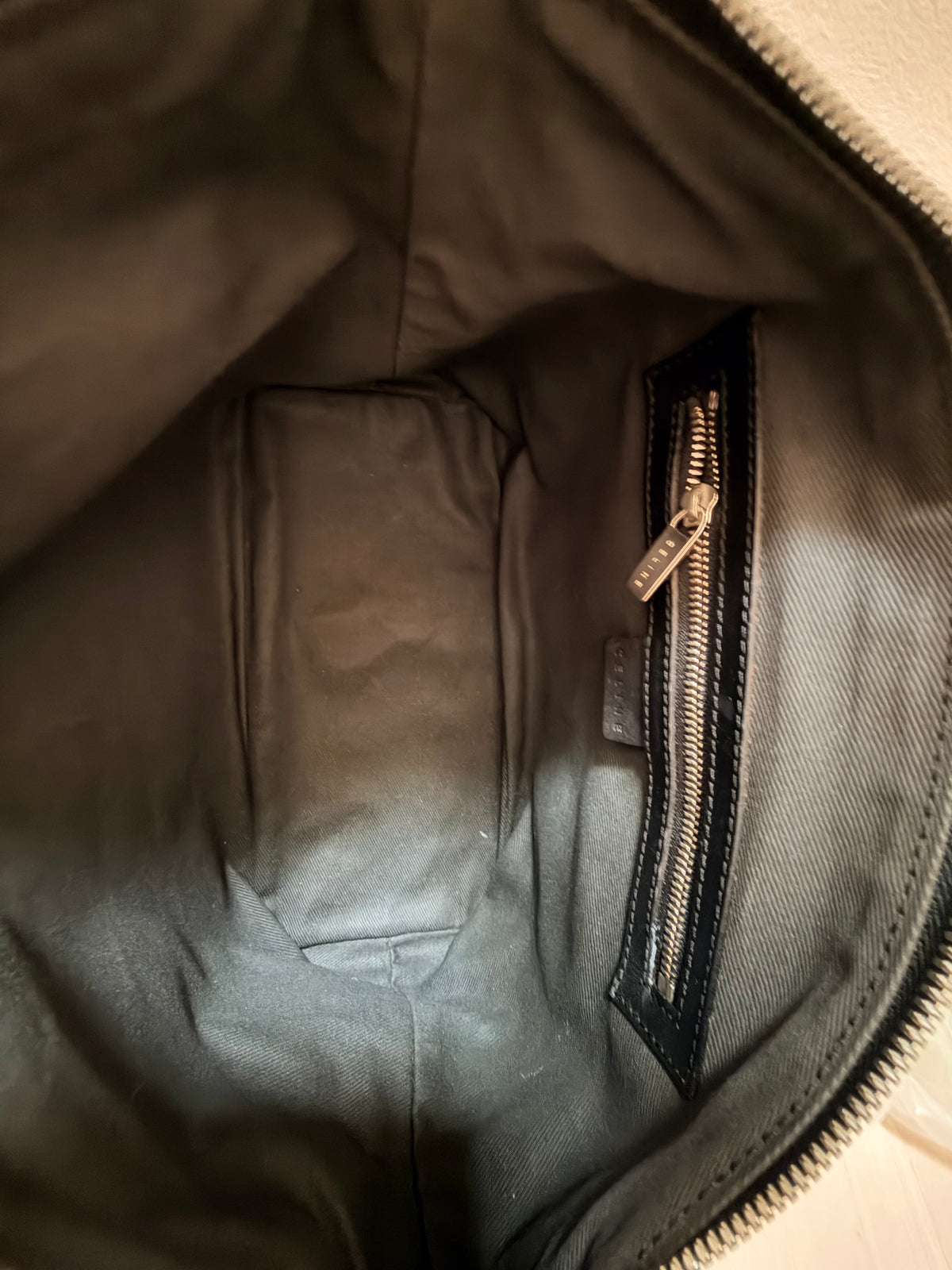 CELINE Pre-Owned Black C Macadam Hobo Bag / Pochette