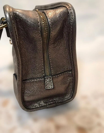 Loewe Amazona 28 Metallic Bronze Leather Handbag