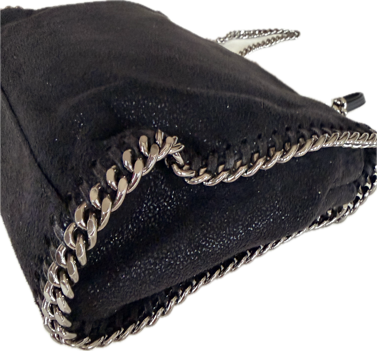 Stella McCartney Falabella Fold-Over Tote Bag - Black / Dark Grey