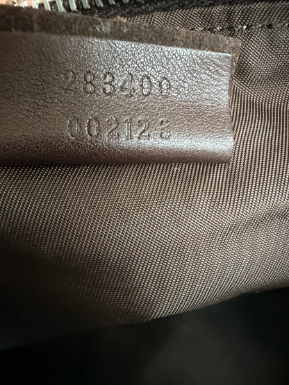 RARE Limited Edition GUCCI MUSEO GG Canvas Zip Pouch Clutch