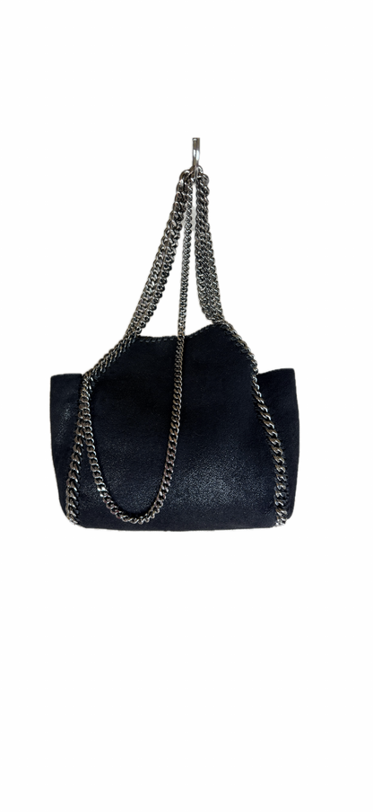 Stella McCartney Falabella Reversible Tote Bag Black & Mustard with Pouch
