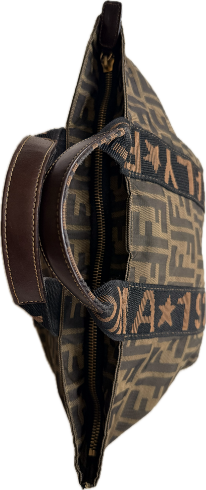 Vintage Fendi Mini Zucca Canvas Tote Bag - Roma 1925 Edition