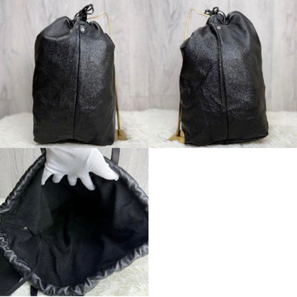 Saint Laurent Teddy Perforated Nappa Leather Shopping Tote Bag Black with Pouches